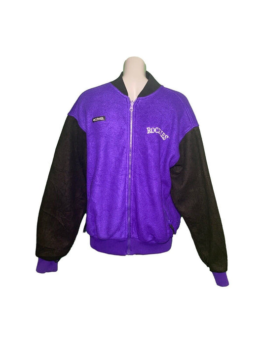 COLUMBIA RARE PURPLE AND BLACK ROCKLES SIZE M JACKET