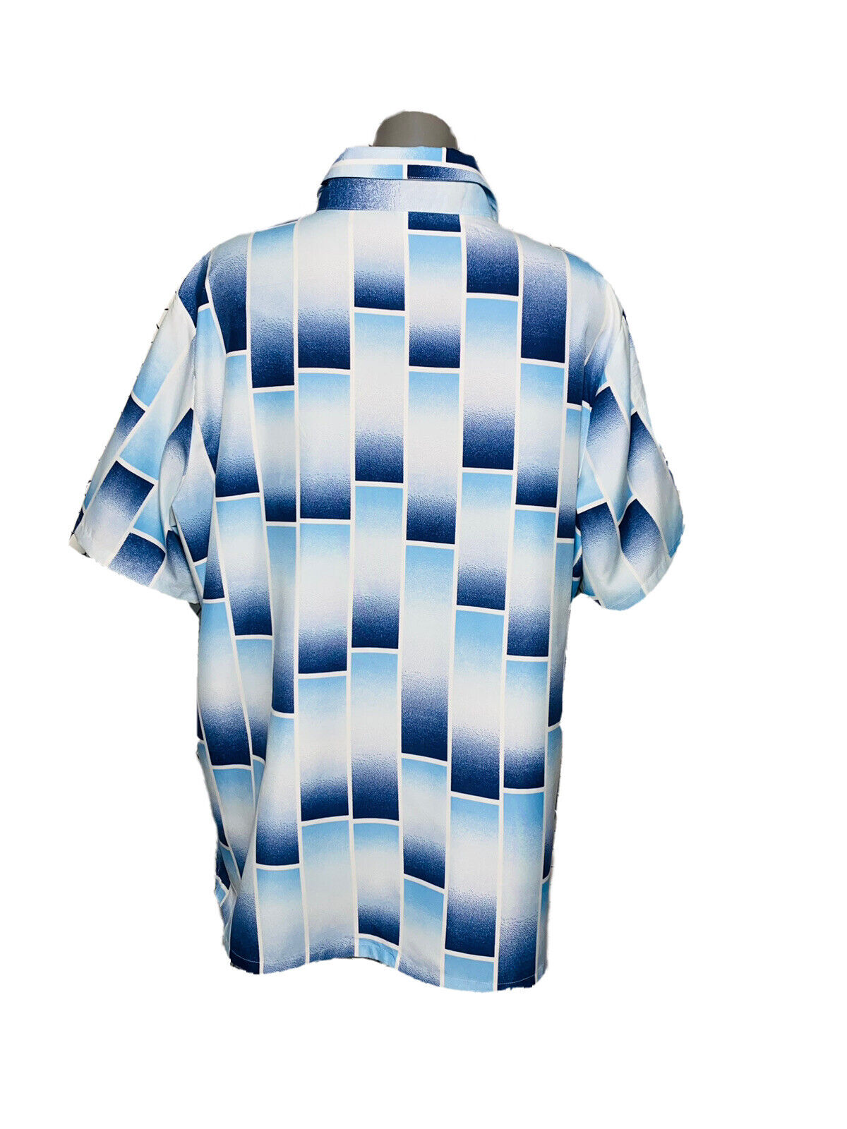 MODERN STYLE GRADIENT PATTERN PRINT VINTAGE WOMANS BLOUSE UK 22