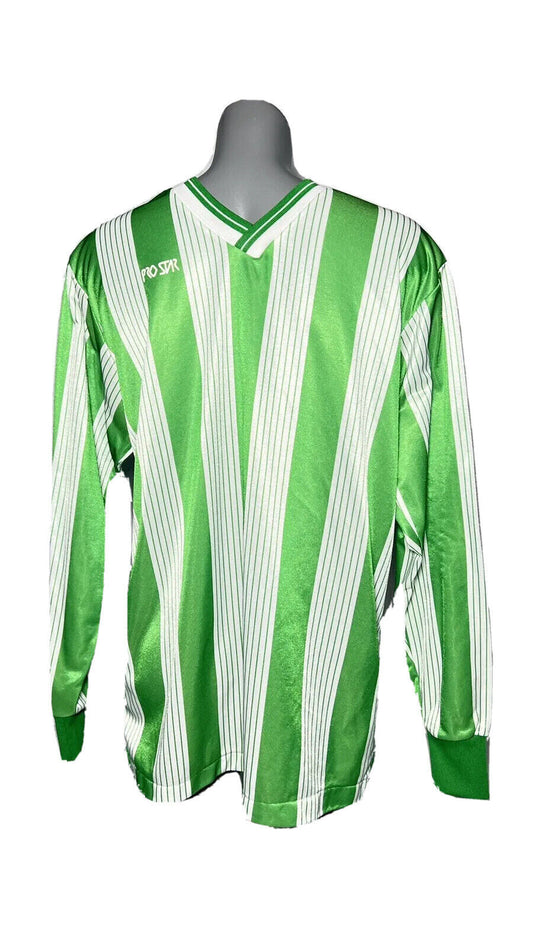 PROSTAR GREEN LONG SLEEVED STRIPED SPORTS TOP SIZE M